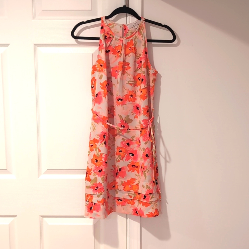 Floral dress mid length from Loft